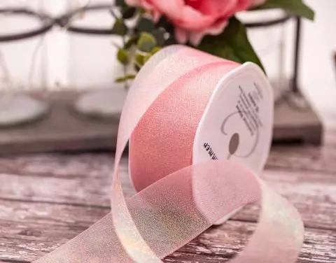 Pink Shimmer Iridescent Ribbon