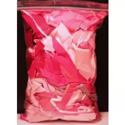 Mixed Bag Of Pink Dye House Waste Ribbon 250grm