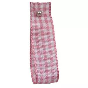 Gingham Ribbon By Berisfords in Rose (Colour 57) - available in 5mm - 40mm widths