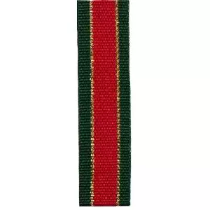15mm retro strip Christmas ribbon by Berisfords
