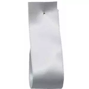 Shindo Double Satin Ribbon White (Col: 001) - 3mm - 50mm widths