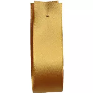 Shindo Double Satin Ribbon Old Gold (Col: 160) - 3mm - 50mm widths