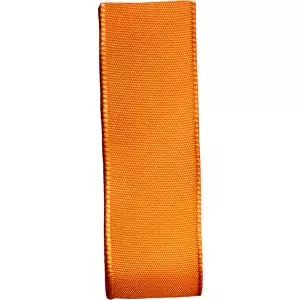 25mm orange wired taffeta ribbon