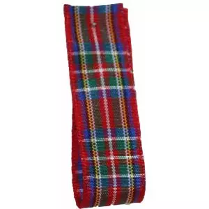 Royal Stewart Tartan Ribbon By Berisfords Ribbons - available in all widths from 7mm to 70mm