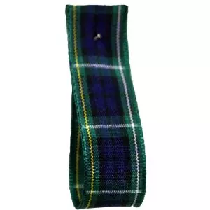 Campbell Tartan Ribbon By Berisfords Ribbons - available in varying widths from 7mm to 70mm