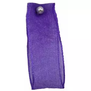 Purple Sheer Ribbon By Berisfords Ribbons In 10mm, 15mm, 25mm, 40mm Widths