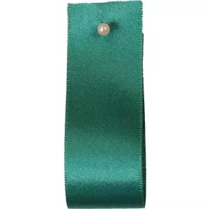 Double Satin Ribbon By Berisfords Ribbons: Jade (Col 68)- 3mm - 50mm widths