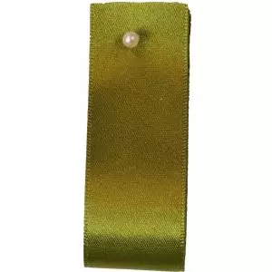 Double Satin Ribbon By Berisfords Ribbons: Moss (Col 79) - 3mm - 50mm widths