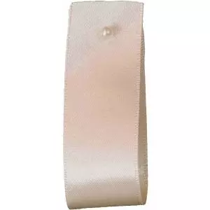 Double Satin Ribbon By Berisfords Ribbons: Pearl (Col 9790)- 3mm - 70mm widths