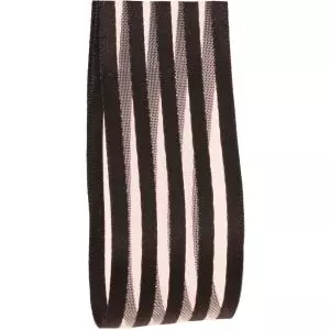 Black Striped Ribbon
