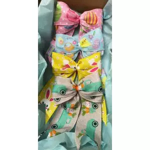 Box Of Four Hand Made Easter Themed Bows