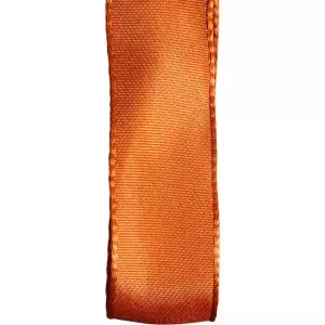 25mm wired edged taffeta ribbon in burnt orange article 12102 colour 161