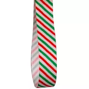 15mm Candy Cane Stripe Ribbon By Berisfords Ribbons