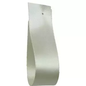 Shindo Double Satin Ribbon ideal For Wedding Car Decoration - Ivory (Col: 106) - 3mm - 50mm widths
