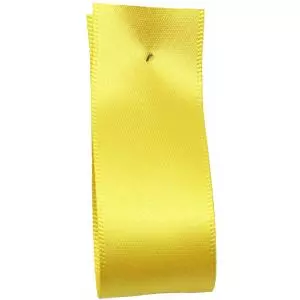 Shindo Double Satin Ribbon Sunflower Yellow (Col: 119) - 3mm - 50mm widths