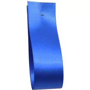 Shindo Double Satin Ribbon Royal Blue  (Col:128) - 3mm - 50mm widths