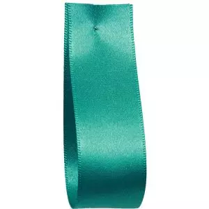 Shindo Double Satin Ribbon Turquoise Green (Col:174) - 3mm - 38mm widths