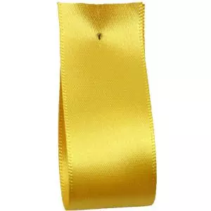 Shindo Double Satin Ribbon Yellow Gold (Col: 032) - 3mm - 50mm widths