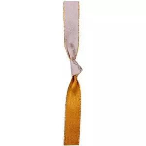 silver and gold double satin christmas ribbon