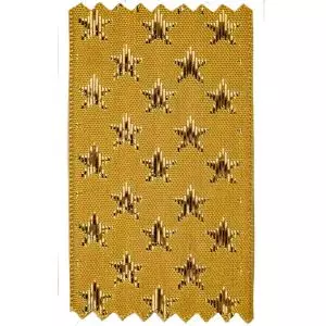 Woven Lame Stars on Gold Ribbon, This Galaxy Ribbon From Berisfords Ribbons, Is A Classic Christmas Ribbon