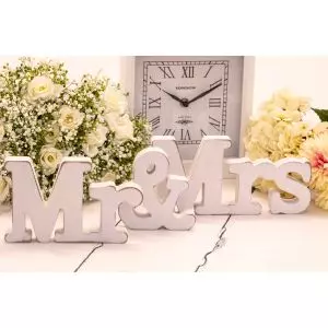 Mr & Mrs - Wooden Letters