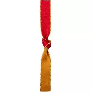 Majesty Dual Coloured Christmas Ribbon 15mm & 25mm - Col Gold & Red