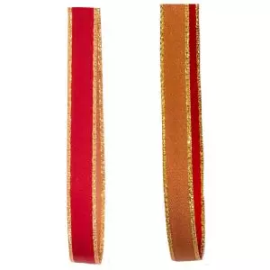 red and sable reversible ribbon