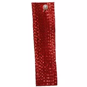 Red Textured Metallic Ribbon 3mm x 50m