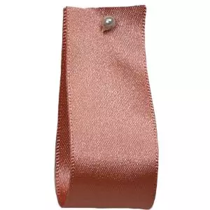 Double Satin Ribbon By Berisfords: Rose Gold (Col 9792) - 3mm - 70mm widths
