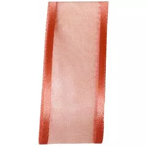 Sheer Elegance Ribbon Col: Rose Gold 25mm x 25m Article 9902