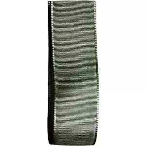 25mm sage green wired taffeta ribbon