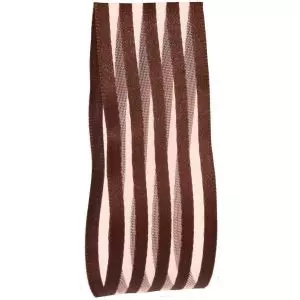 Brown Striped Ribbon