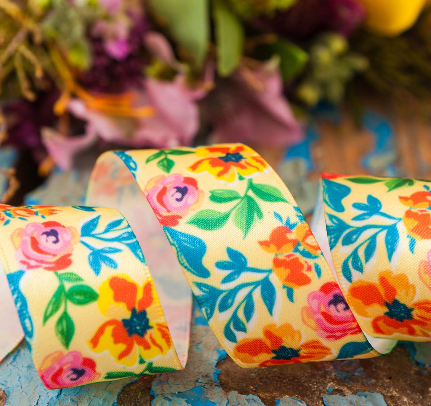 Floral Themed Wedding Ribbons