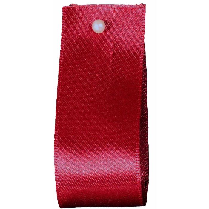 Berisfords Ribbon 25mm Scarlet Berry Super Sheer Per Metre 