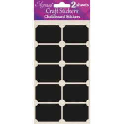 Rectangle Shaped Chalkboard Stickers 35mm x 20pcs