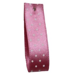 25mm Micro Dot Ribbon Article 5932 Col: Hot Pink