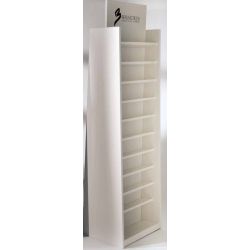 Double Sided Retail Display Stand Col: Ivory