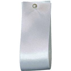 Double Satin Ribbon By Berisfords Ribbons: White (Col 1) - 3mm - 70mm widths
