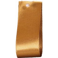 Double Satin Ribbon By Berisfords Ribbons: Old Gold (Col 20)- 3mm - 50mm widths