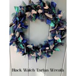 Black Watch Tartan Ribbon Wreath kit