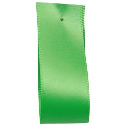 Shindo Double Satin Ribbon Bright Green (Col: 114) - 3mm - 38mm widths