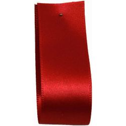 Shindo Double Satin Ribbon Red (Col: 042) - 3mm - 50mm widths