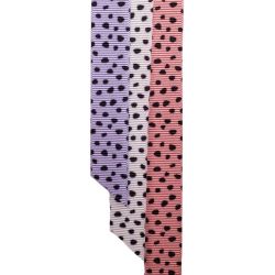 Dalmation Grosgrain Ribbon In 16mm available in a choice of three shades article 80778