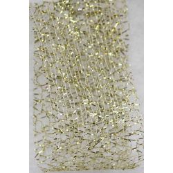 Gold Web Mesh Ribbon 50mm x 20m 