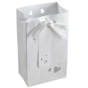 Wedding Favour Bag In White x 5