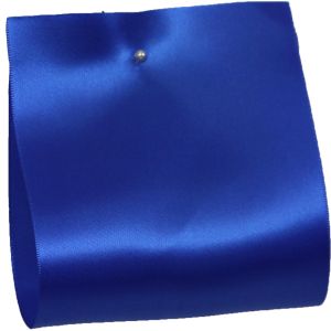 100mm x 50m Single Satin Wide Ribbon  col: Royal Blue