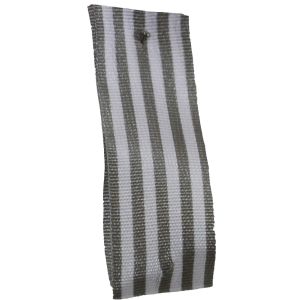 16mm x 25m Stripe Ribbon By Berisfords Ribbons Col: Grey
