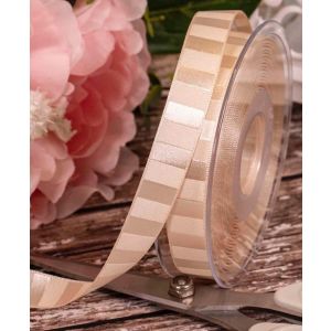 15mm Tiger ribbon in Ivory By Berisfords Ribbons