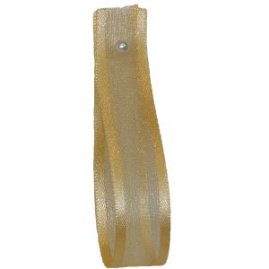 Sheer Elegance Ribbon Col: Honey Gold 15mm x 25m Article 9902