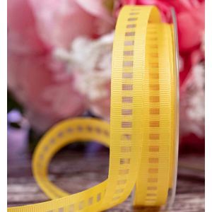 15mm Ladder Grosgrain Ribbon By Berisfords Ribbons In Yellow